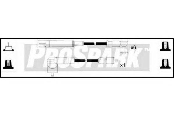 Комплект проводов зажигания STANDARD OES808