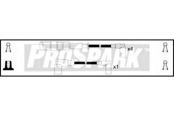 Комплект проводов зажигания STANDARD OES837