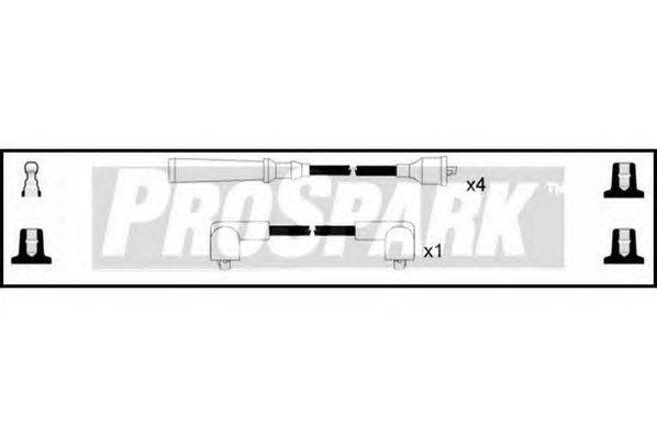Комплект проводов зажигания STANDARD OES876