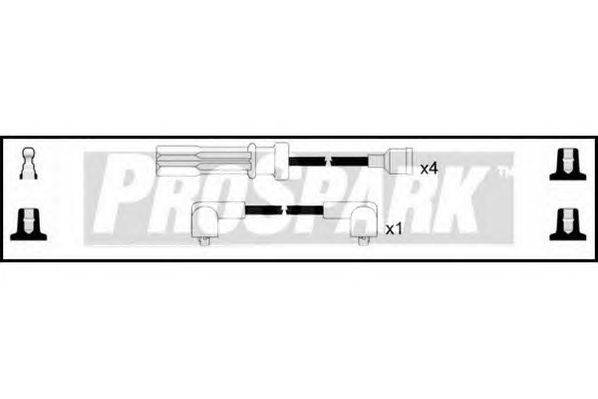 Комплект проводов зажигания STANDARD OES877