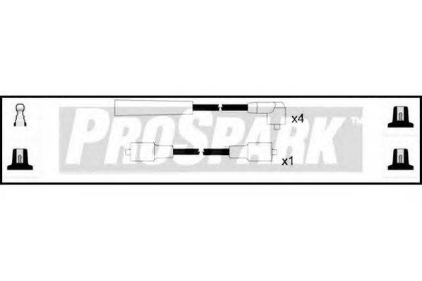 Комплект проводов зажигания STANDARD OES930