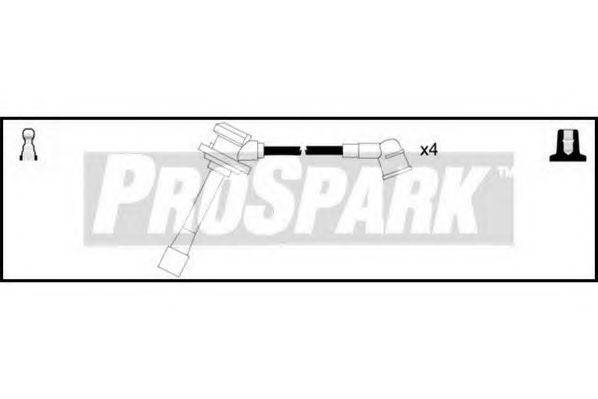 Комплект проводов зажигания STANDARD OES992