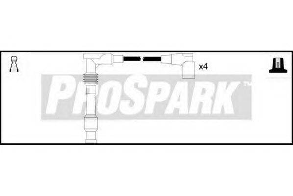 Комплект проводов зажигания STANDARD OES993