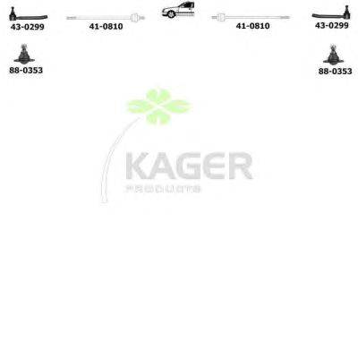 Подвеска колеса KAGER 800216