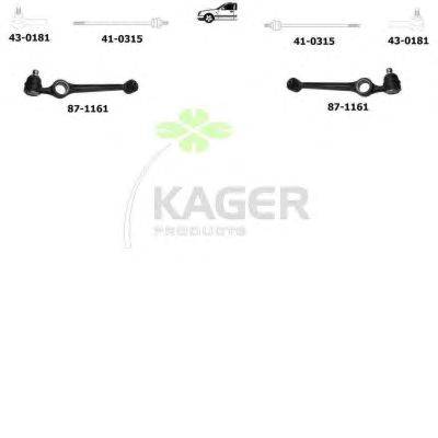 Подвеска колеса KAGER 800661