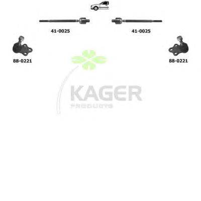 Подвеска колеса KAGER 801126