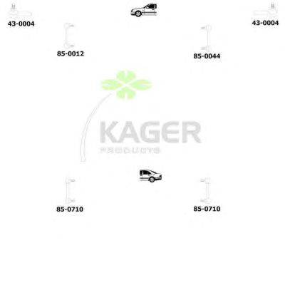Подвеска колеса KAGER 801153