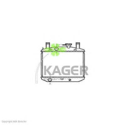 Радиатор, охлаждение двигателя KAGER 310280