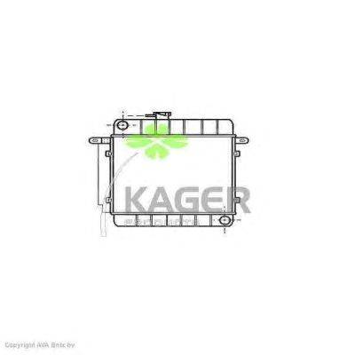 Радиатор, охлаждение двигателя KAGER 31-1351