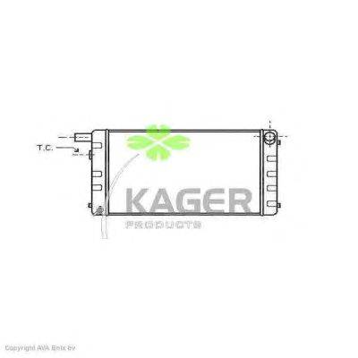 Радиатор, охлаждение двигателя KAGER 31-1579
