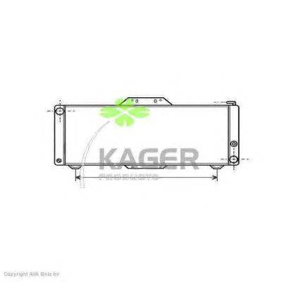 Радиатор, охлаждение двигателя KAGER 311711