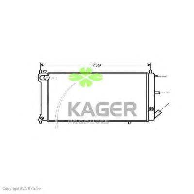 Радиатор, охлаждение двигателя KAGER 31-1836