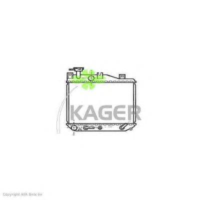 Радиатор, охлаждение двигателя KAGER 31-2111