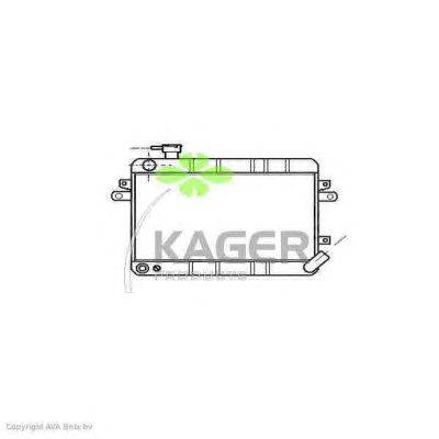 Радиатор, охлаждение двигателя KAGER 312247