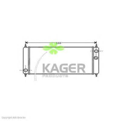Радиатор, охлаждение двигателя KAGER 312630