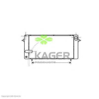 Радиатор, охлаждение двигателя KAGER 312978
