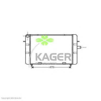 Радиатор, охлаждение двигателя KAGER 313034