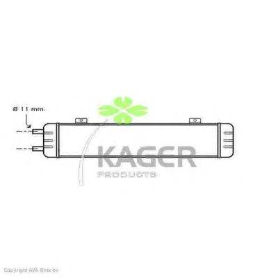 масляный радиатор, двигательное масло KAGER 313765