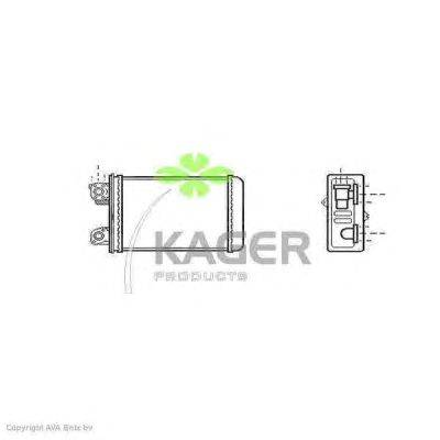 Теплообменник, отопление салона KAGER 32-0195