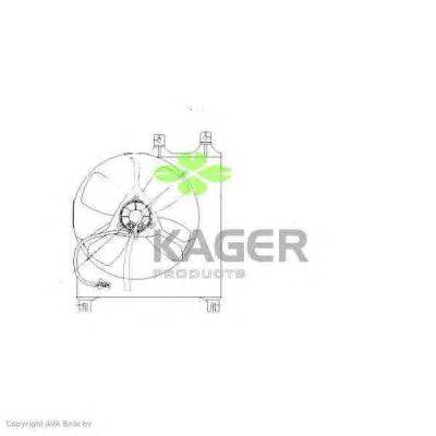 Вентилятор, охлаждение двигателя KAGER 322251