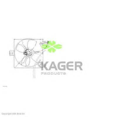 Вентилятор, охлаждение двигателя KAGER 32-2363