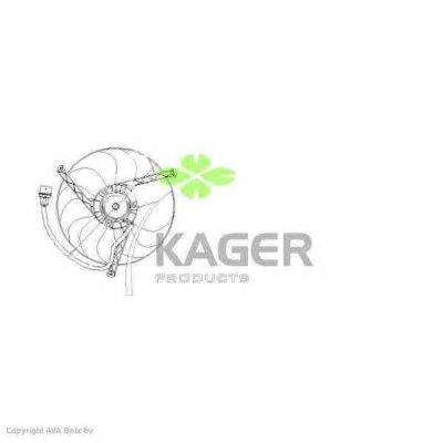 Вентилятор, охлаждение двигателя KAGER 32-2422