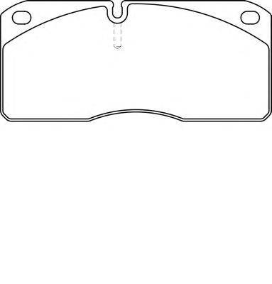 Комплект тормозных колодок, дисковый тормоз DON CVP019
