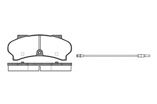 Комплект тормозных колодок, дисковый тормоз KAWE 0026 12