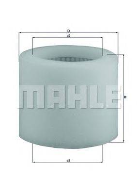 Воздушный фильтр MAHLE ORIGINAL LX123