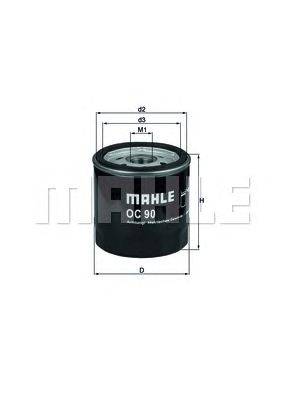 Масляный фильтр MAHLE ORIGINAL OC90