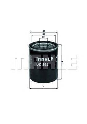 Масляный фильтр MAHLE ORIGINAL OC 495