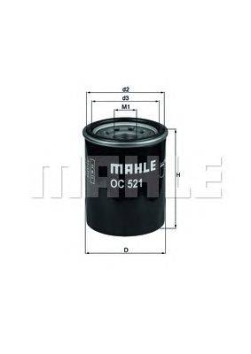 Масляный фильтр MAHLE ORIGINAL OC 521