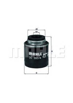 Масляный фильтр MAHLE ORIGINAL OC5934