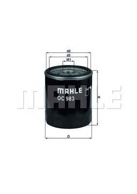 Масляный фильтр MAHLE ORIGINAL OC 983