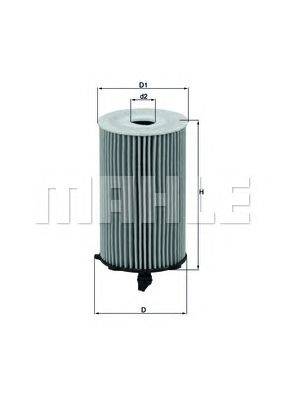 Масляный фильтр MAHLE ORIGINAL OX 417D