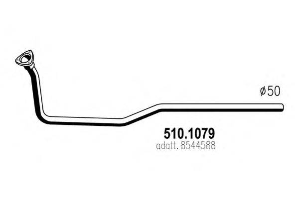 Труба выхлопного газа ASSO 510.1079
