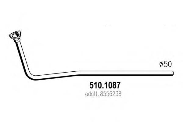 Труба выхлопного газа ASSO 510.1087