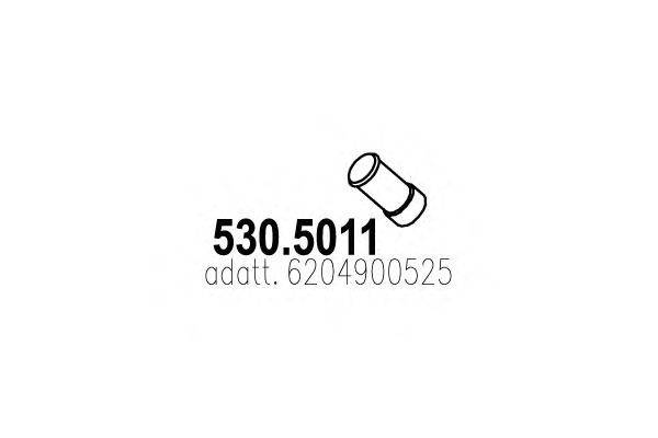 Труба выхлопного газа ASSO 530.5011
