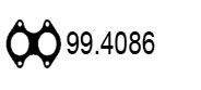 Прокладка, труба выхлопного газа ASSO 994086