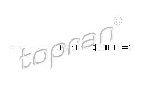 Трос, стояночная тормозная система TOPRAN 112147