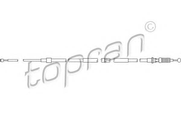 Трос, стояночная тормозная система TOPRAN 111211