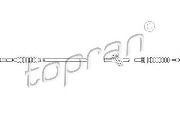 Трос, стояночная тормозная система TOPRAN 103 754