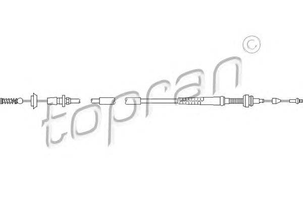 Тросик газа TOPRAN 109 821