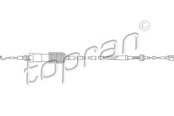 Тросик газа TOPRAN 109 714