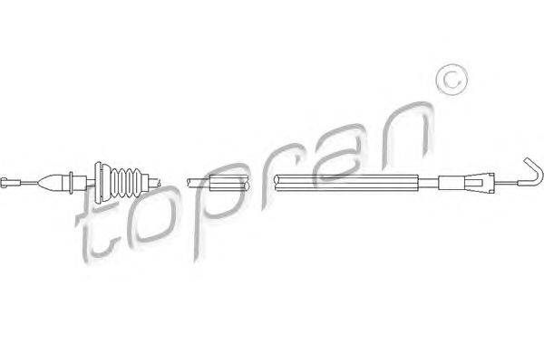 Система управления ручки двери TOPRAN 109905