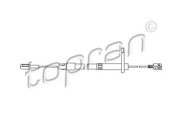 Трос, стояночная тормозная система TOPRAN 401 278