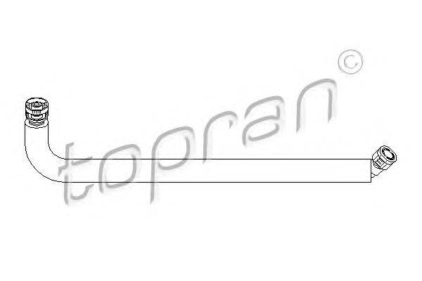 Шланг, воздухоотвод крышки головки цилиндра TOPRAN 501418