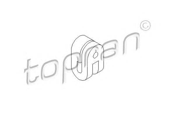 Кронштейн, глушитель TOPRAN 721950