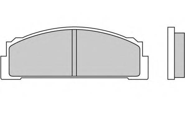 Комплект тормозных колодок, дисковый тормоз E.T.F. 120001