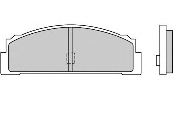 Комплект тормозных колодок, дисковый тормоз NECTO FDB604